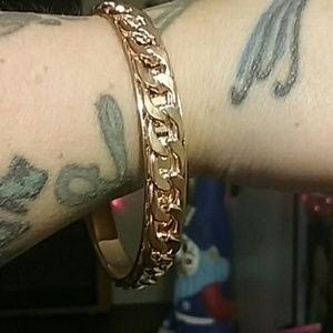 Jewelry - BRAND NEW PLUS SIZE ROSE GOLD METAL CHAIN BANGLE Jewelry - BRAND NEW PLUS SIZE ROSE GOLD METAL CHAIN BANGLE